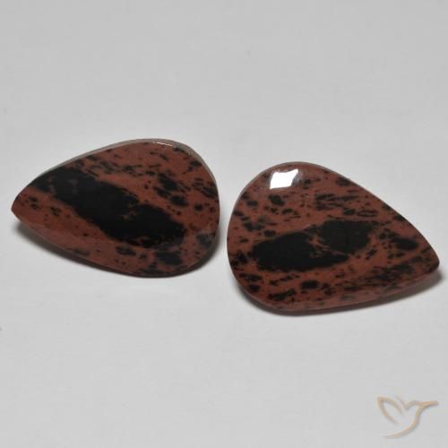 17.35 ct Pear Jasper, 21.1 x 14.6 mm From Indonesia, Photo A