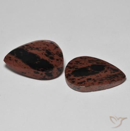 17.35 ctw Multicolor Jasper Stones, Natural Jasper in Pear Cabochon Shape for Sale