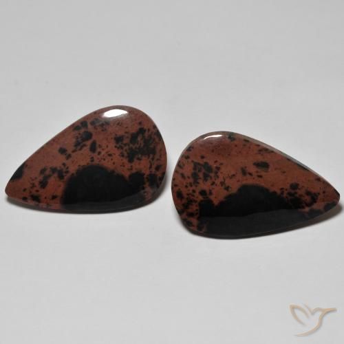21.02 ct Pear Jasper, 24.5 x 15.2 mm From Indonesia, Photo A