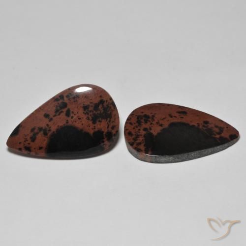 21.02 ctw Multicolor Jasper Stones, Natural Jasper in Pear Cabochon Shape for Sale