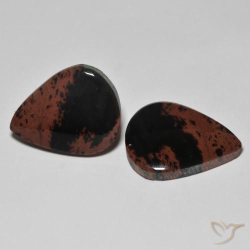 19.97 ctw Multicolor Jasper Stones, Natural Jasper in Pear Cabochon Shape for Sale
