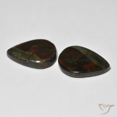 Jasper Gemstones in 16.9 x 11.6 mm Size for Sale, Jasper Stones in Multicolor Color