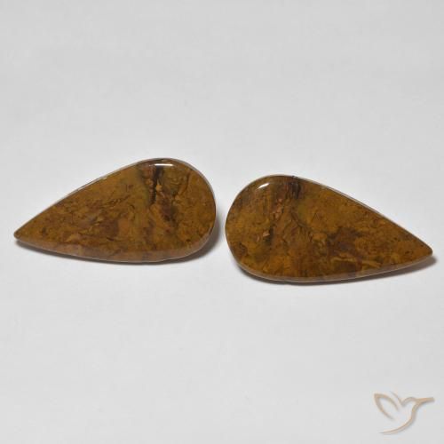 14.78ctw Natural Multicolor Jasper, Pear Shape, Opaque