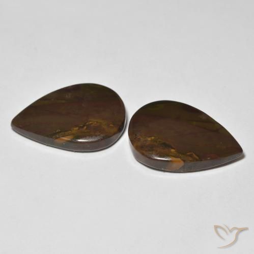 Jasper Gemstones in 19.3 x 13.2 mm Size for Sale, Jasper Stones in Multicolor Color