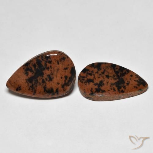 13.54 ctw Multicolor Jasper Stones, Natural Jasper in Pear Cabochon Shape for Sale