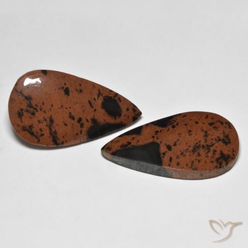 22.70 ctw Multicolor Jasper Stones, Natural Jasper in Pear Cabochon Shape for Sale