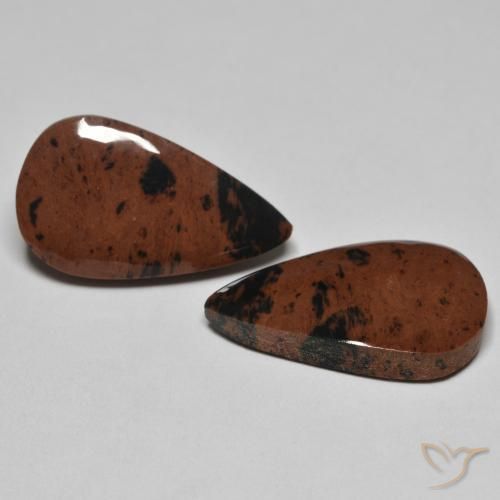 15.86 ctw Multicolor Jasper Stones, Natural Jasper in Pear Cabochon Shape for Sale