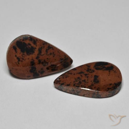15.36 ctw Multicolor Jasper Stones, Natural Jasper in Pear Facet Shape for Sale