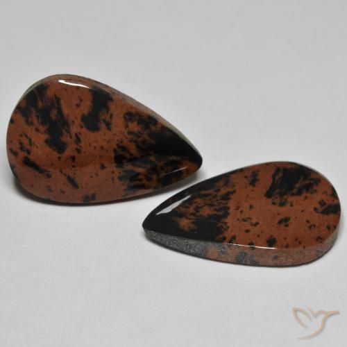 19.54 ctw Multicolor Jasper Stones, Natural Jasper in Pear Cabochon Shape for Sale