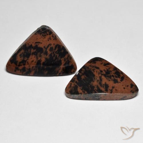 17.23 ctw Multicolor Jasper Stones, Natural Jasper in Trillion Cabochon Shape for Sale