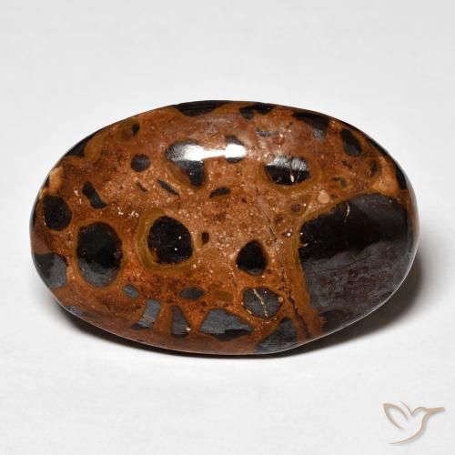 21.98ct Natural Multicolor Jasper, Oval, Opaque