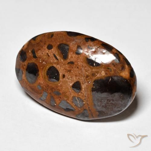 21.98 ct Multicolor Jasper Stone, Natural Jasper in Oval Cabochon Shape for Sale