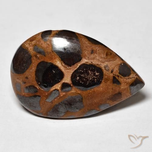 18.20 ct Multicolor Jasper Stone, Natural Jasper in Pear Cabochon Shape for Sale