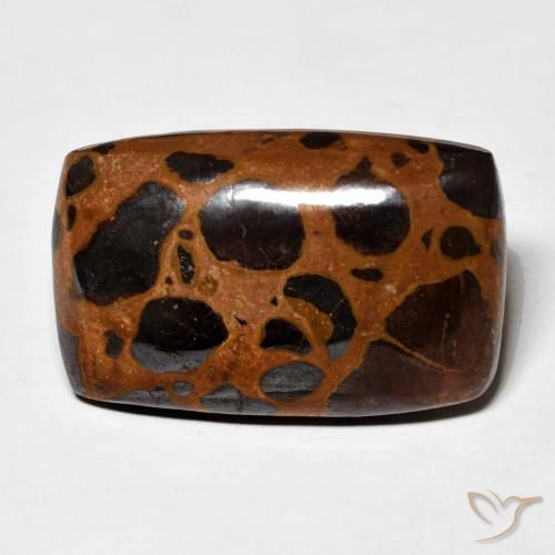 22.00ct Natural Multicolor Jasper, Cushion, Opaque