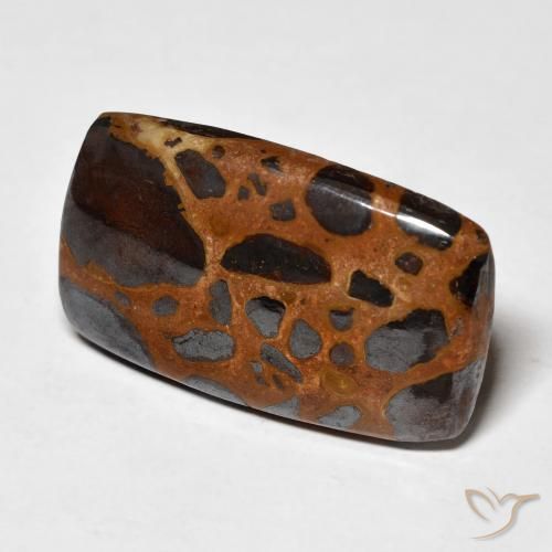 20.26 ct Multicolor Jasper Stone, Natural Jasper in Cushion Cabochon Shape for Sale