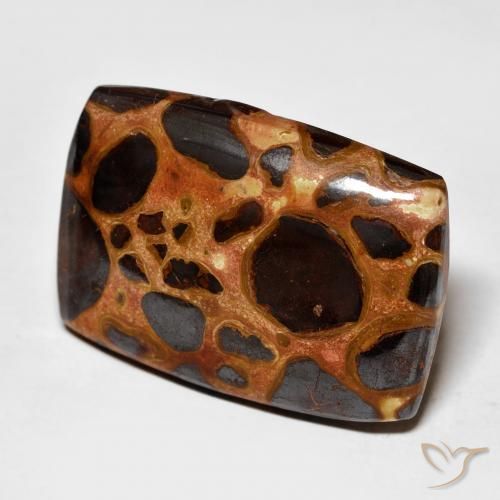 20.65 ct Multicolor Jasper Stone, Natural Jasper in Cushion Cabochon Shape for Sale
