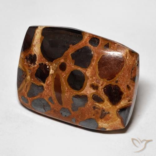 18.87 ct Multicolor Jasper Stone, Natural Jasper in Cushion Cabochon Shape for Sale