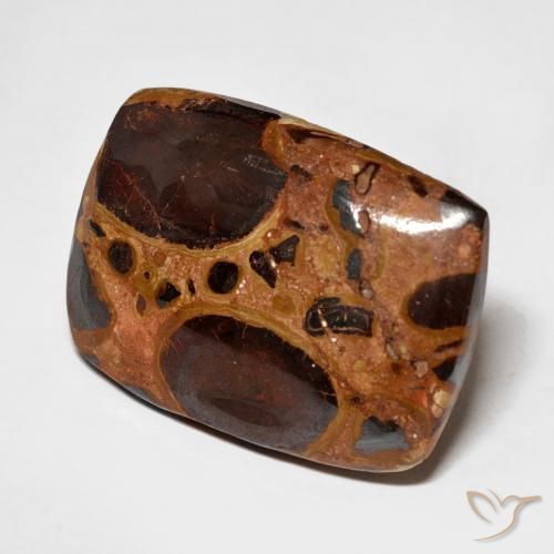 17.46 ct Multicolor Jasper Stone, Natural Jasper in Cushion Cabochon Shape for Sale