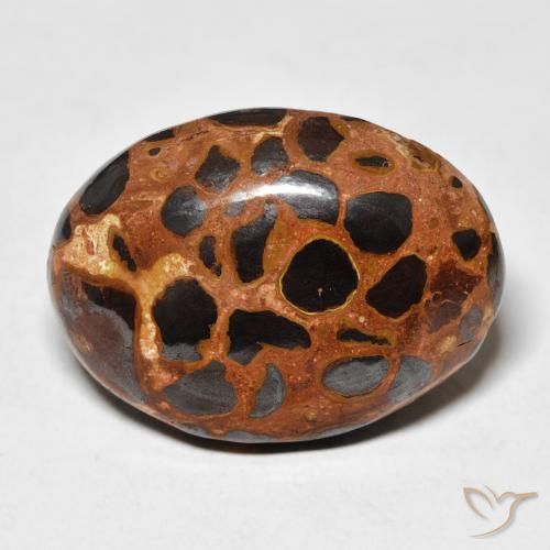25.43ct Natural Multicolor Jasper, Oval, Opaque