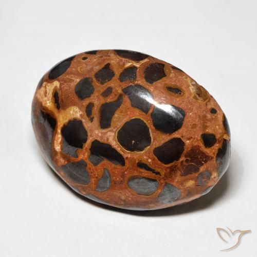 25.43 ct Multicolor Jasper Stone, Natural Jasper in Oval Cabochon Shape for Sale