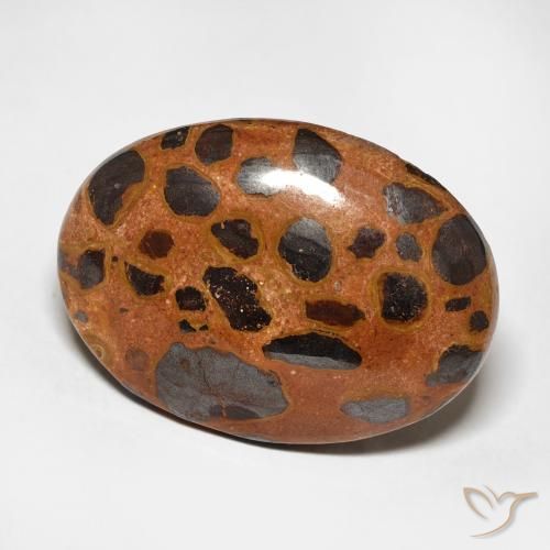 17.25 ct Multicolor Jasper Stone, Natural Jasper in Oval Cabochon Shape for Sale
