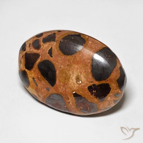 17.65 ct Multicolor Jasper Stone, Natural Jasper in Oval Cabochon Shape for Sale