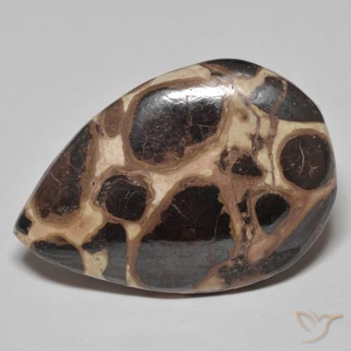 18.58ct Natural Multicolor Jasper, Pear Shape, Opaque