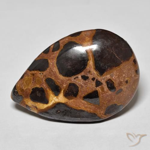 20.87ct Natural Multicolor Jasper, Pear Shape, Opaque