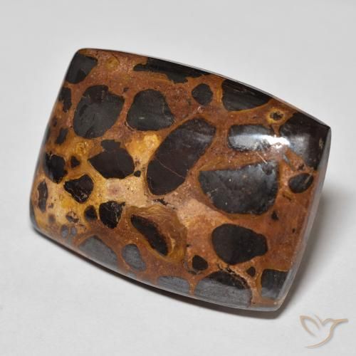 42.68 ct Multicolor Jasper Stone, Natural Jasper in Cushion Cabochon Shape for Sale