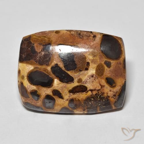 17.60ct Natural Multicolor Jasper, Cushion, Opaque
