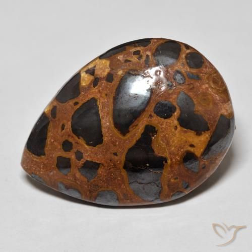 27.10ct Natural Multicolor Jasper, Pear Shape, Opaque