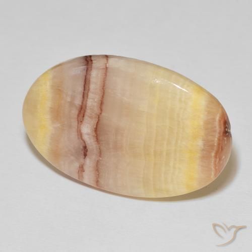43.55 ct Multicolor Jasper Stone, Natural Jasper in Oval Cabochon Shape for Sale