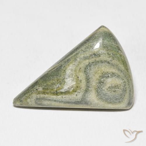 20.89ct Natural Multicolor Jasper, Trillion, Opaque