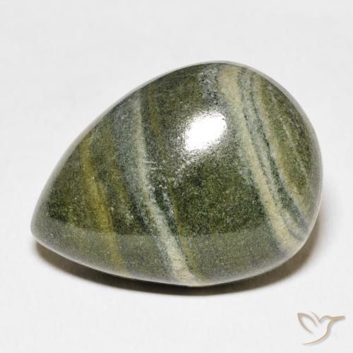 27.03ct Natural Multicolor Jasper, Pear Shape, Opaque