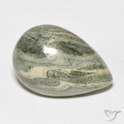 16.13 ct Multicolor Jasper Stone, Natural Jasper in Pear Cabochon Shape for Sale