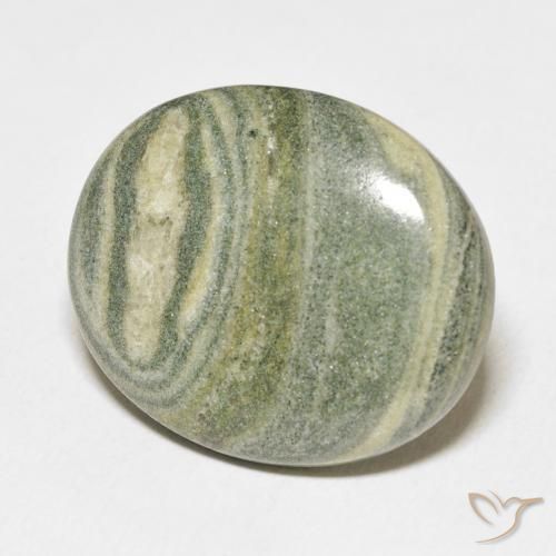 30.96 ct Multicolor Jasper Stone, Natural Jasper in Oval Cabochon Shape for Sale