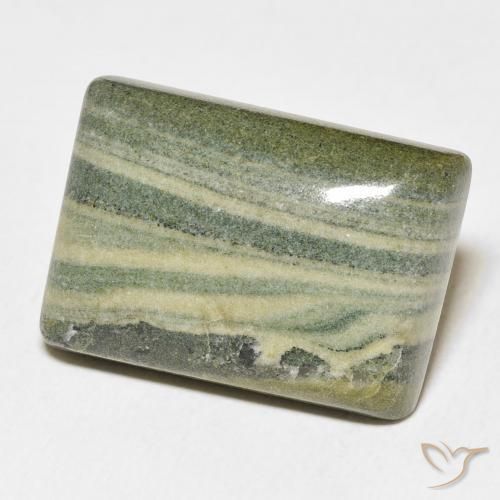 28.06 ct Multicolor Jasper Stone, Natural Jasper in Baguette Cabochon Shape for Sale