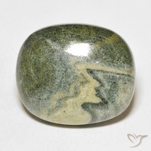 24.11ct Natural Multicolor Jasper, Oval, Opaque