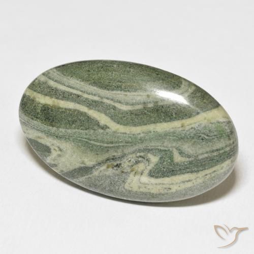 50.14 ct Multicolor Jasper Stone, Natural Jasper in Oval Cabochon Shape for Sale