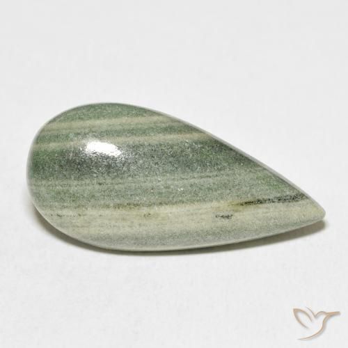 17.45 ct Multicolor Jasper Stone, Natural Jasper in Pear Cabochon Shape for Sale