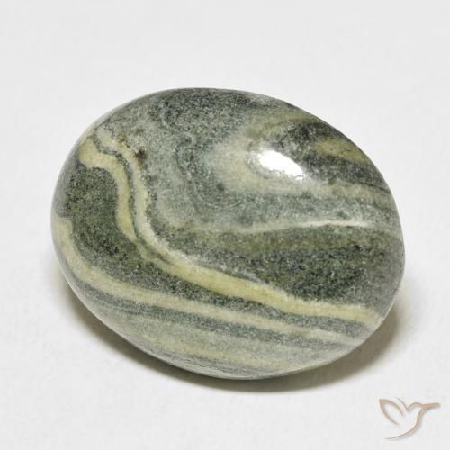 29.14 ct Multicolor Jasper Stone, Natural Jasper in Oval Cabochon Shape for Sale
