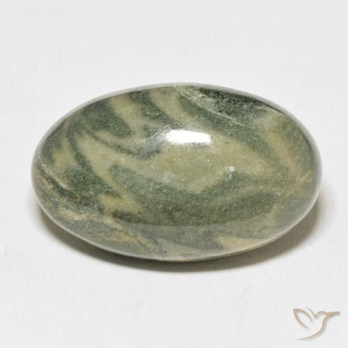 30.80ct Natural Multicolor Jasper, Oval, Opaque
