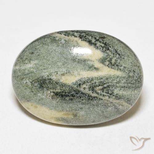 33.27ct Natural Multicolor Jasper, Oval, Opaque