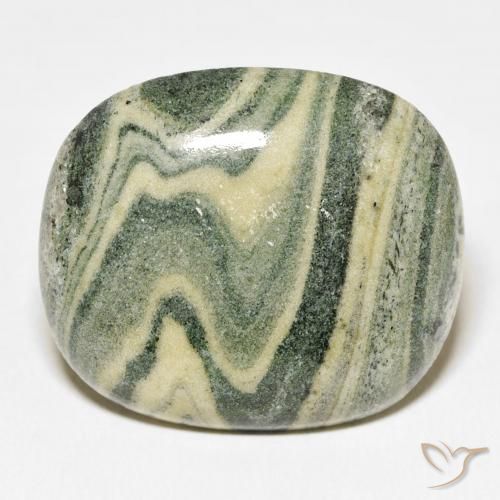 31.14ct Natural Multicolor Jasper, Cushion, Opaque, Photo A