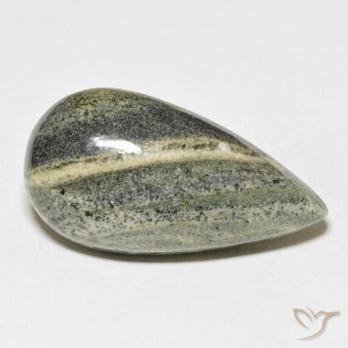 25.49 ct Multicolor Jasper Stone, Natural Jasper in Pear Cabochon Shape for Sale