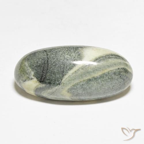19.10ct Natural Multicolor Jasper, Oval, Opaque, Photo A