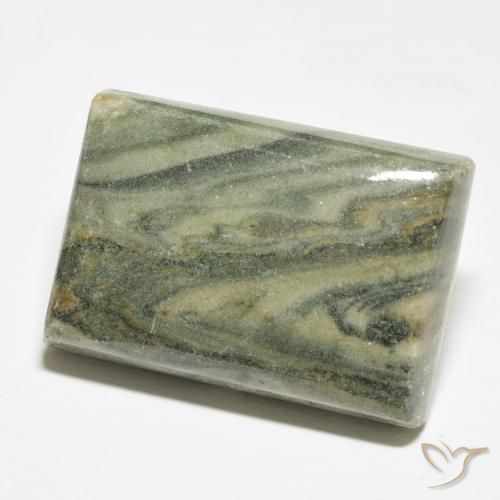 33.88 ct Multicolor Jasper Stone, Natural Jasper in Baguette Cabochon Shape for Sale