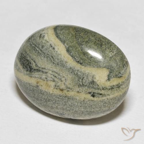 23.81 ct Multicolor Jasper Stone, Natural Jasper in Oval Cabochon Shape for Sale