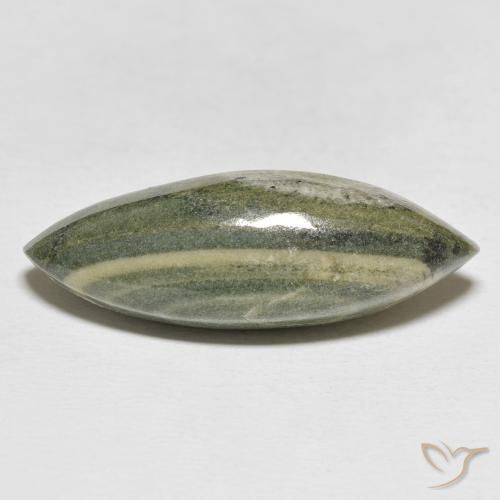 21.59ct Natural Multicolor Jasper, Marquise, Opaque