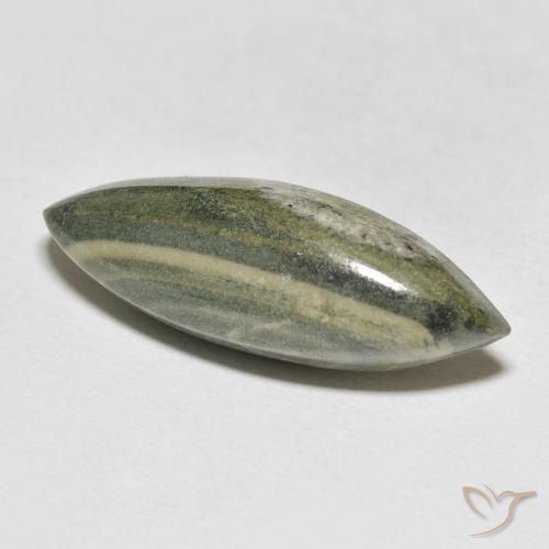 21.59 ct Multicolor Jasper Stone, Natural Jasper in Marquise Cabochon Shape for Sale